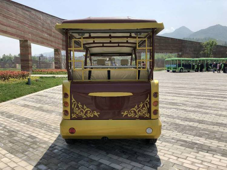 五菱电动11座复古观光车